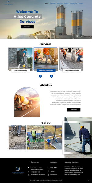 Web Design by pb for Atlas Construction | Design: #30460571