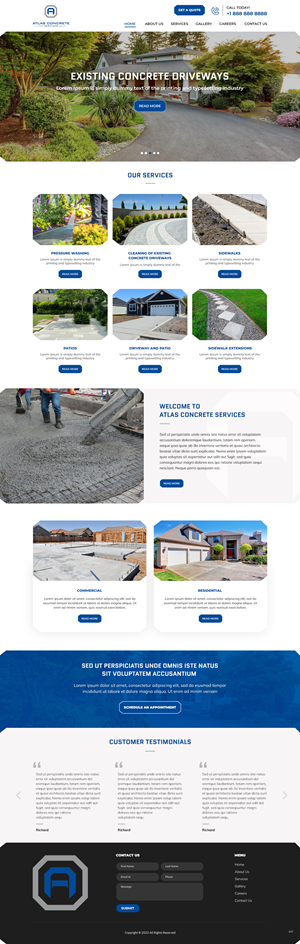Web Design by pb for Atlas Construction | Design: #30460576