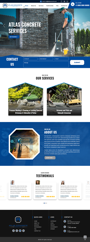 Web Design by pb for Atlas Construction | Design: #30466776