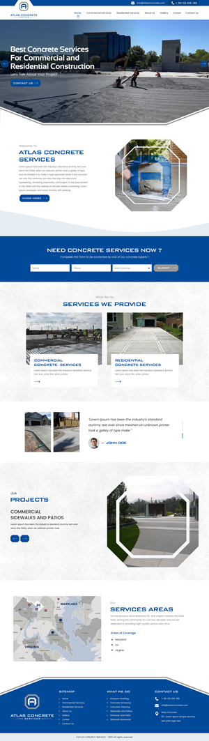 Web Design by rightway for Atlas Construction | Design: #30465182