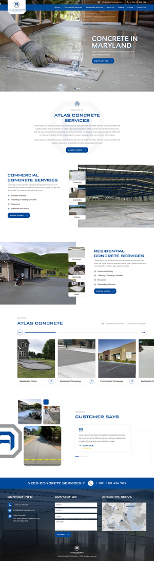 Web Design by rightway for Atlas Construction | Design: #30465183