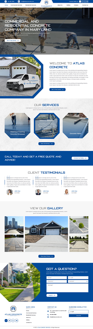 Web Design by rightway for Atlas Construction | Design: #30465910