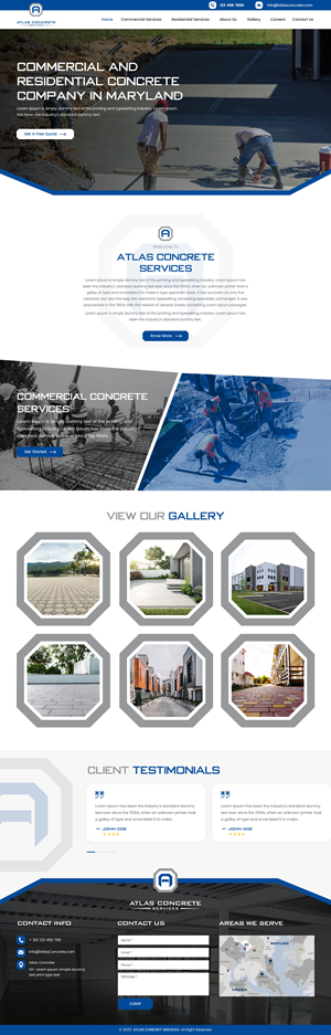 Web Design by rightway for Atlas Construction | Design: #30521070