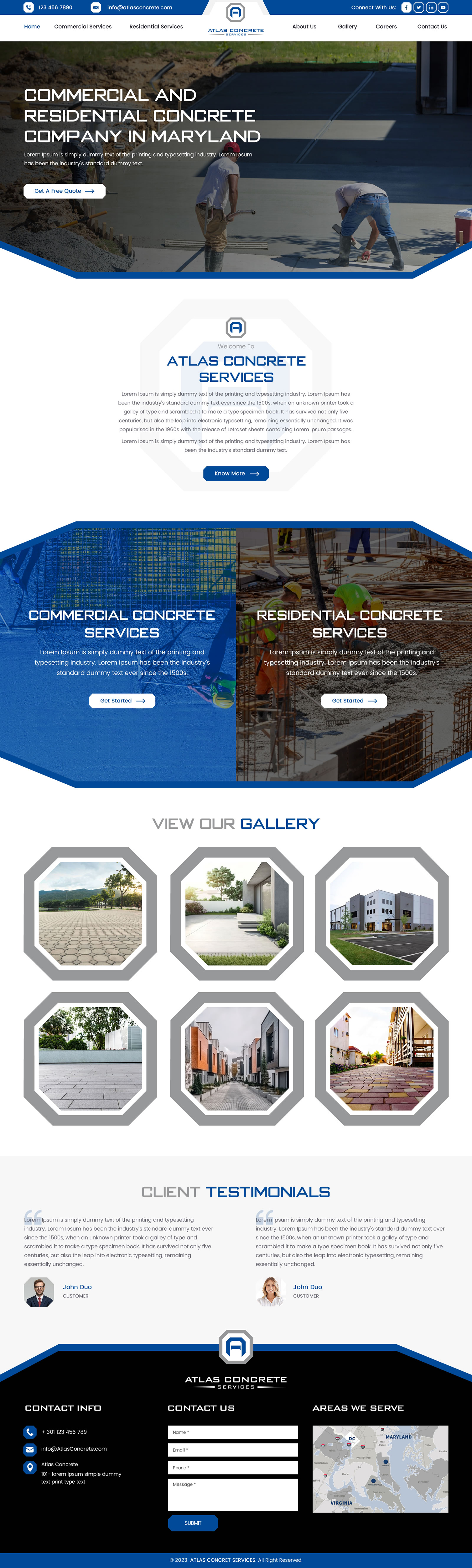 Web Design par rightway pour Atlas Construction | Design #30521071