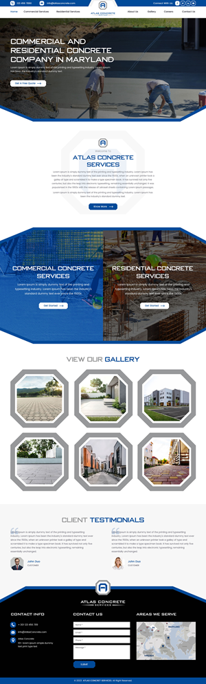 Web Design by rightway for Atlas Construction | Design: #30521071