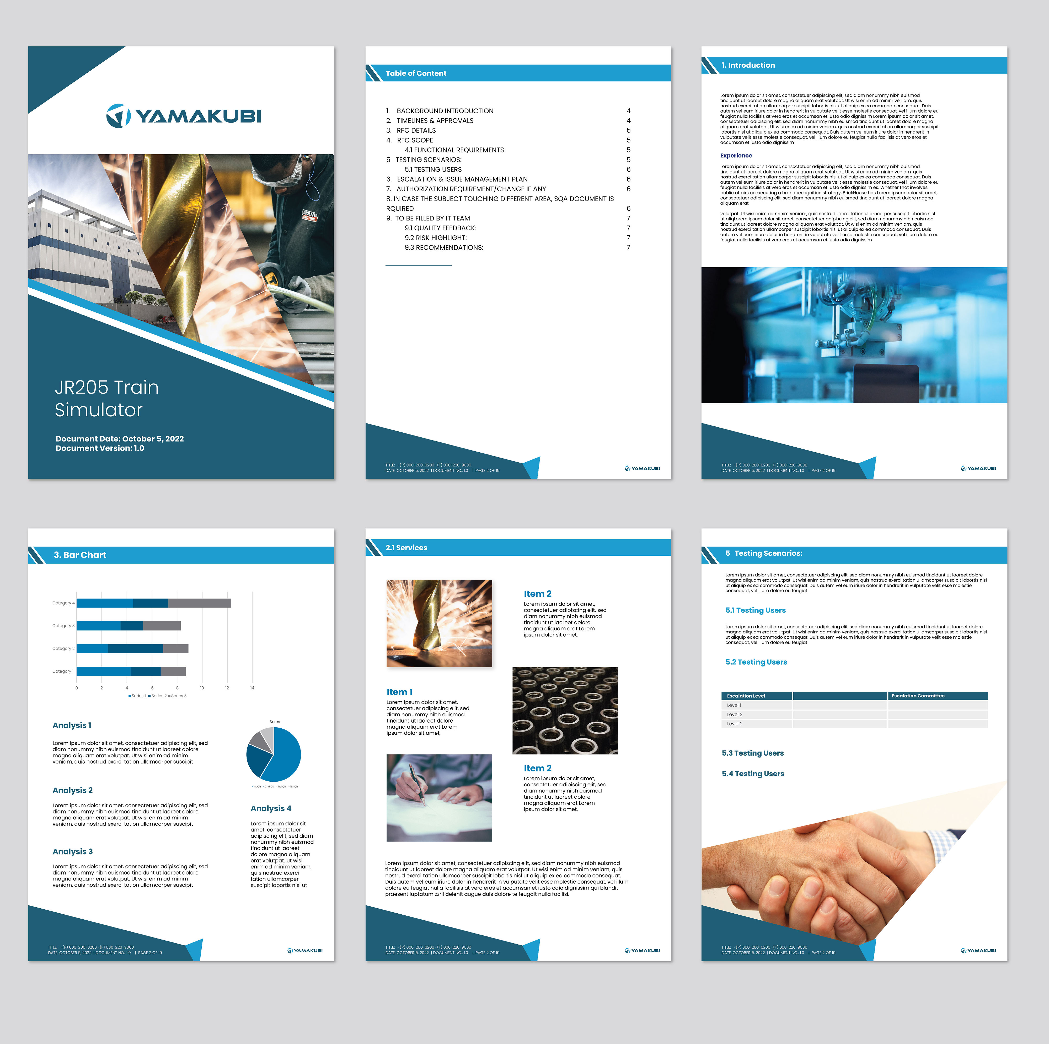 Word Template Design by emoblack989 for PT. Yamakubi Engineering Services | Design #30487676