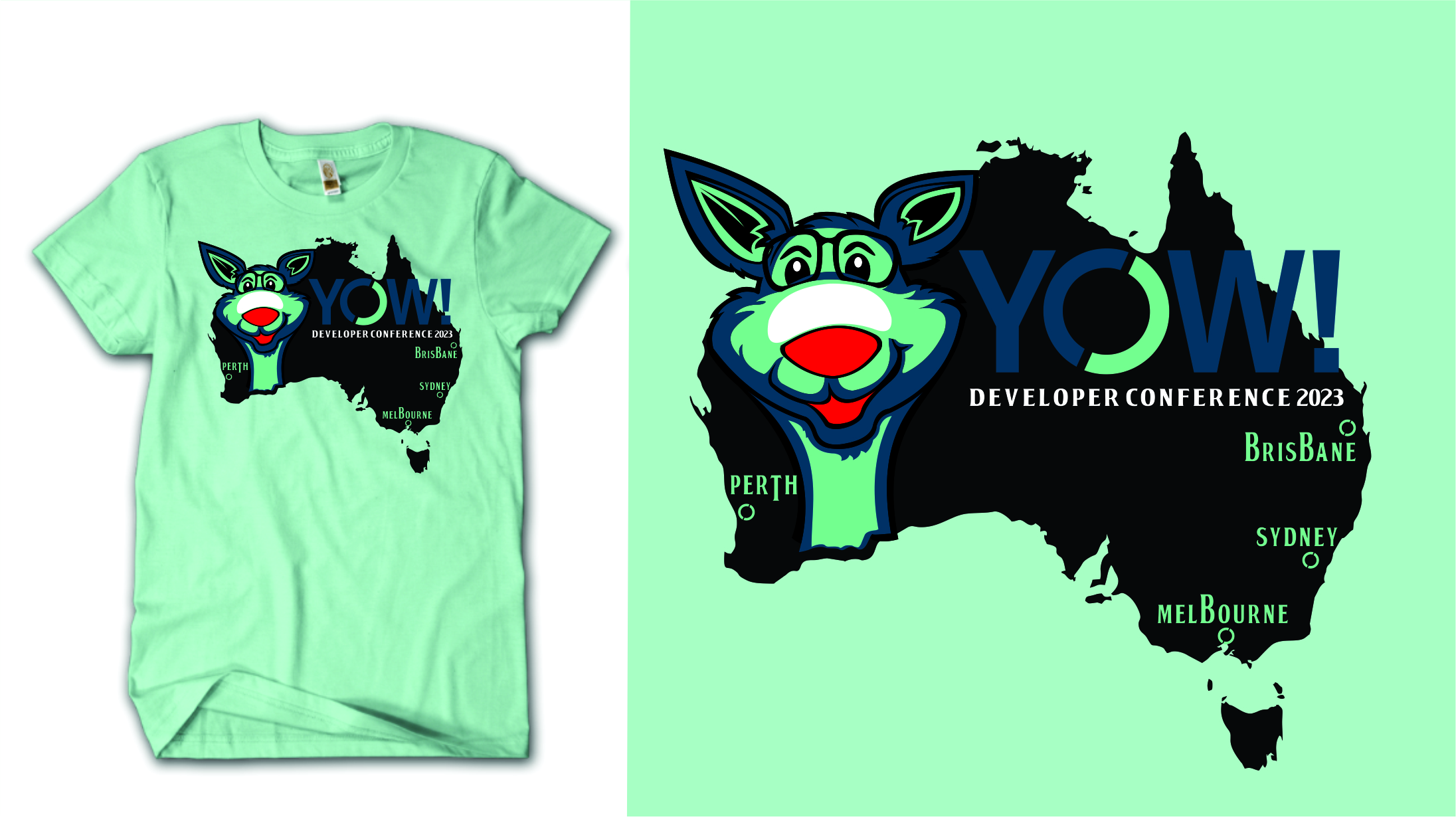 T-shirt Design by Den Bagus for YOW! Conference | Design #30453566