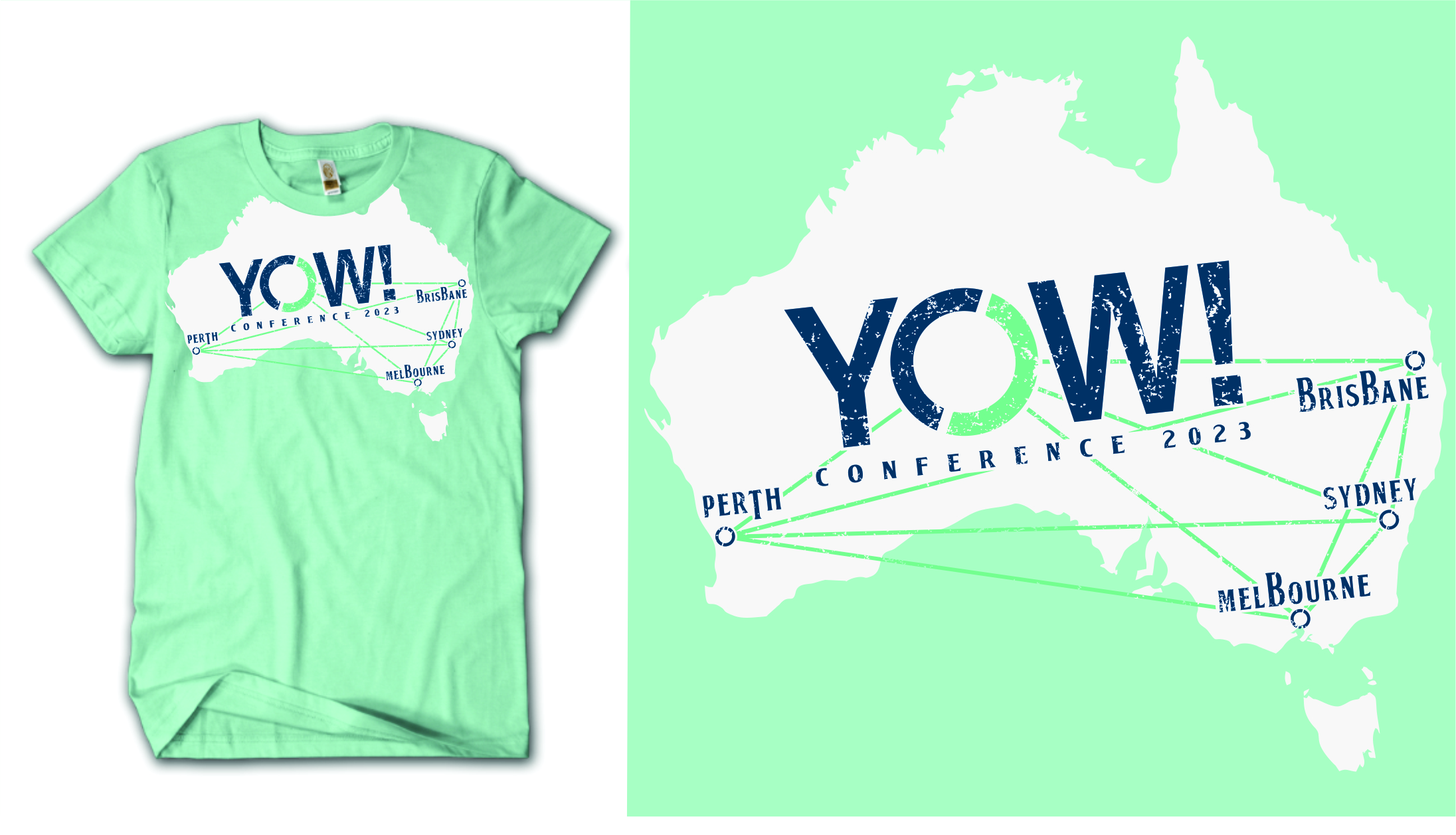 T-shirt Design by Den Bagus for YOW! Conference | Design #30455769