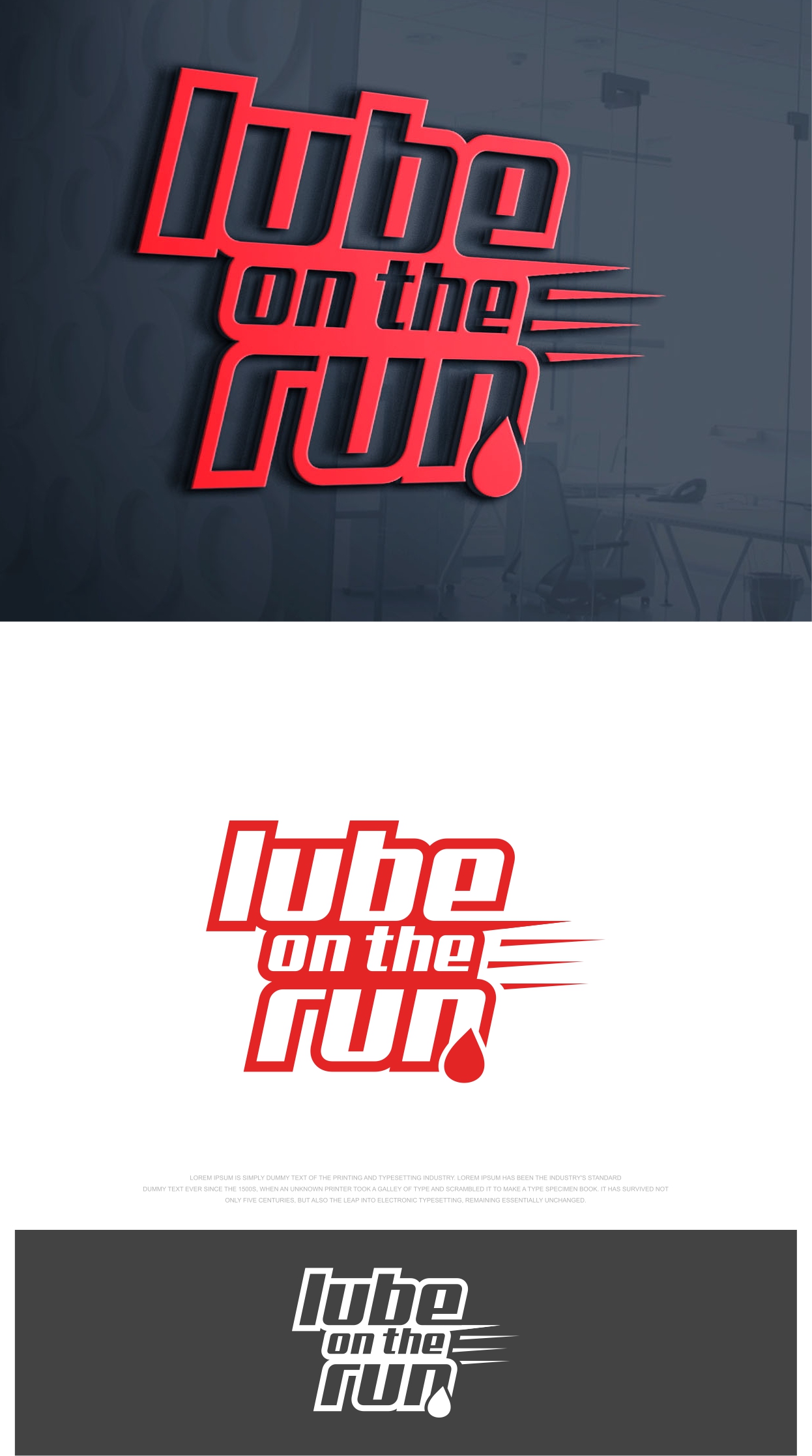 Logo Design by Loknath for lube on the run | Design #30466077