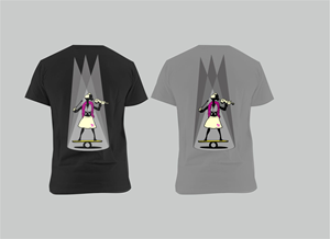 Fun Graphic of a Person for Employee Tee-Shirt