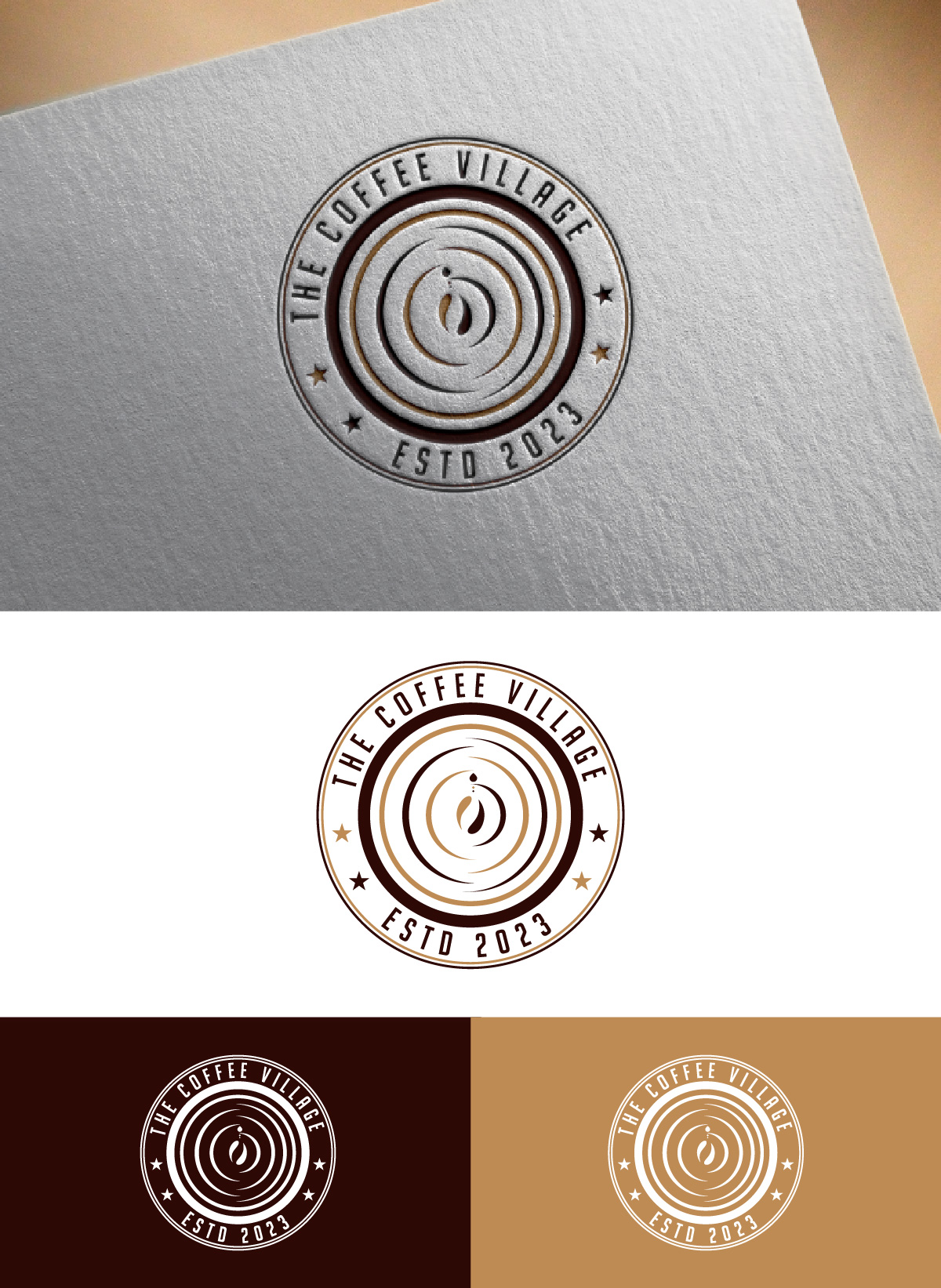 Logo Design by fly  design for The Coffee Village | Design #30459343