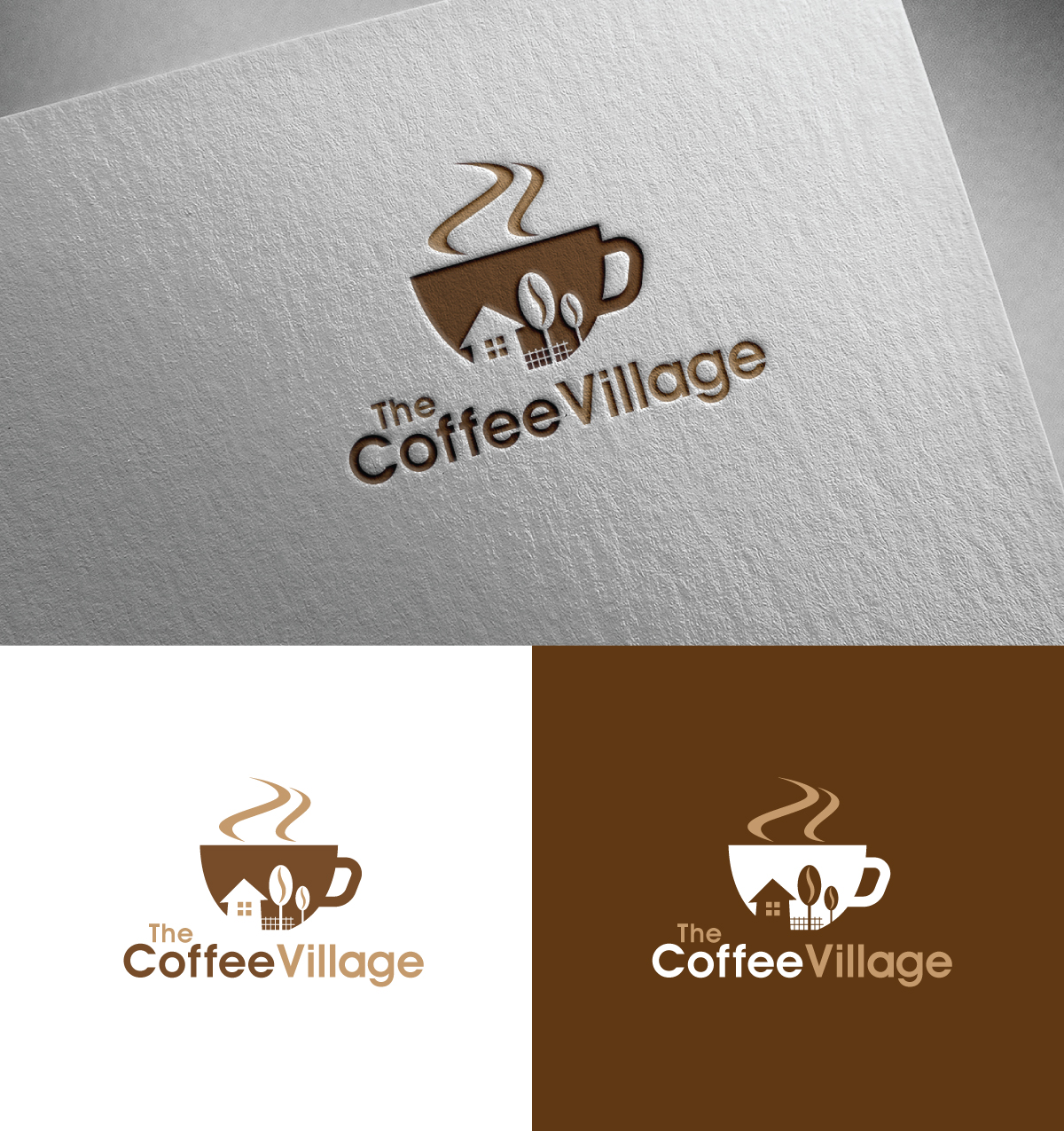 Logo Design by creativepix for The Coffee Village | Design #30487141