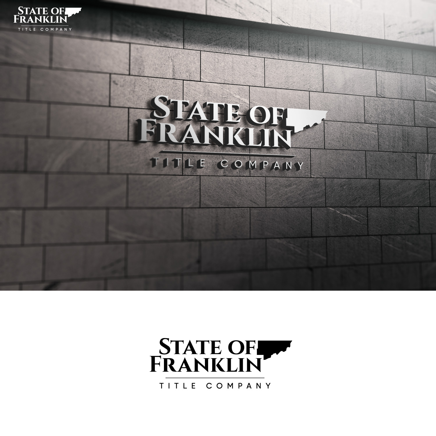 Logo Design by Haja_H2 for Mayes Law Firm d/b/a State of Franklin Title Company | Design #30492393