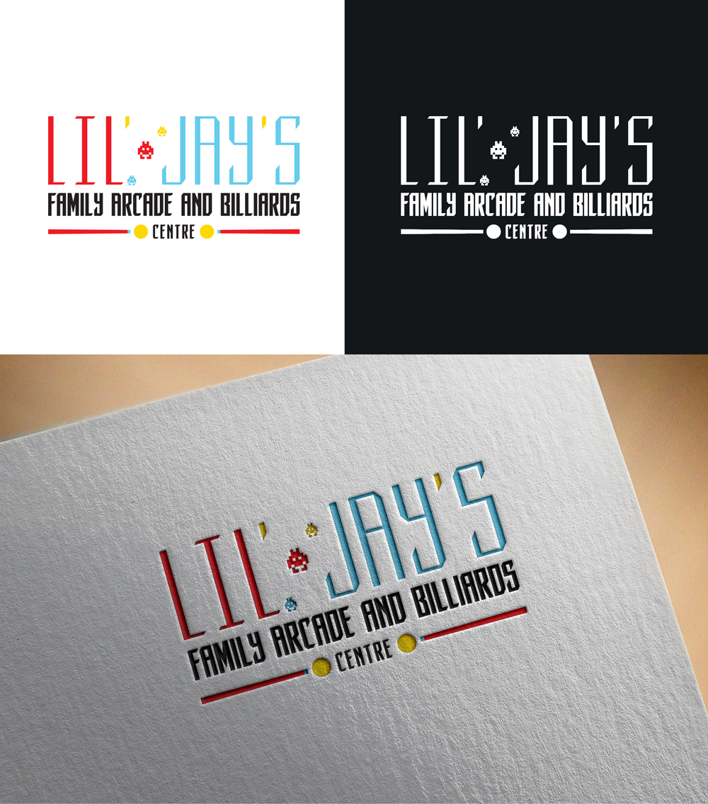 Logo Design by RA-bica for Lil' Jay's Family Arcade and Billiards Centre corp. | Design #30465647