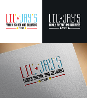 Logo Design by RA-bica for Lil' Jay's Family Arcade and Billiards Centre corp. | Design: #30465647