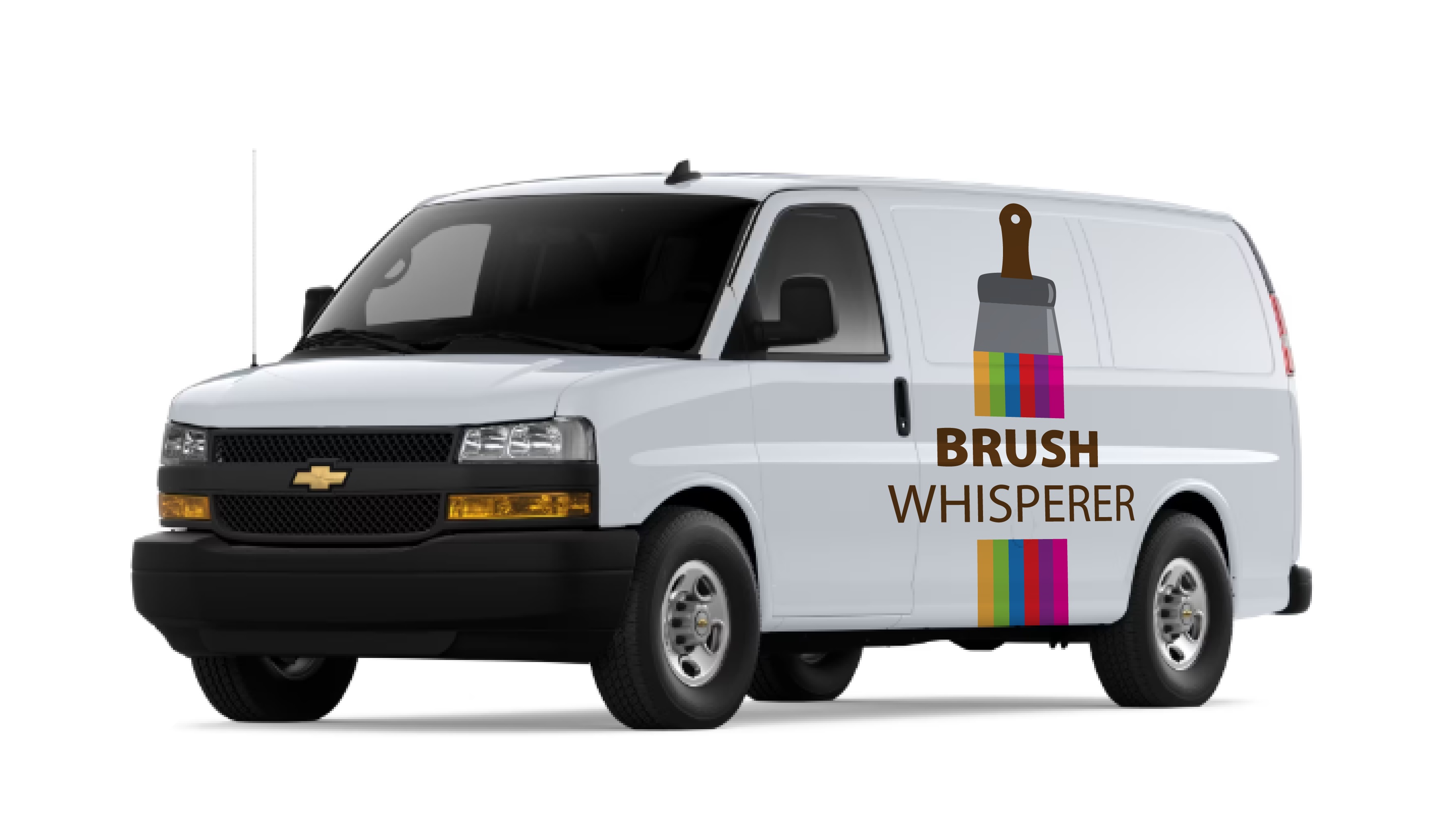 Car Wrap Design by Kira Graphics for The Brush Whisperer Custom Decorative Painting | Design #30489990