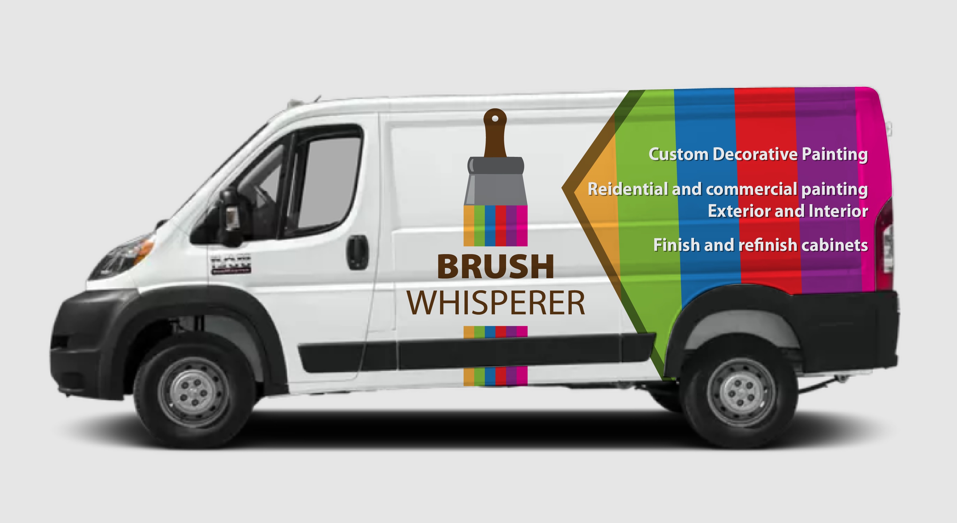 Car Wrap-Design von Kira Graphics für The Brush Whisperer Custom Decorative Painting | Design #30503421