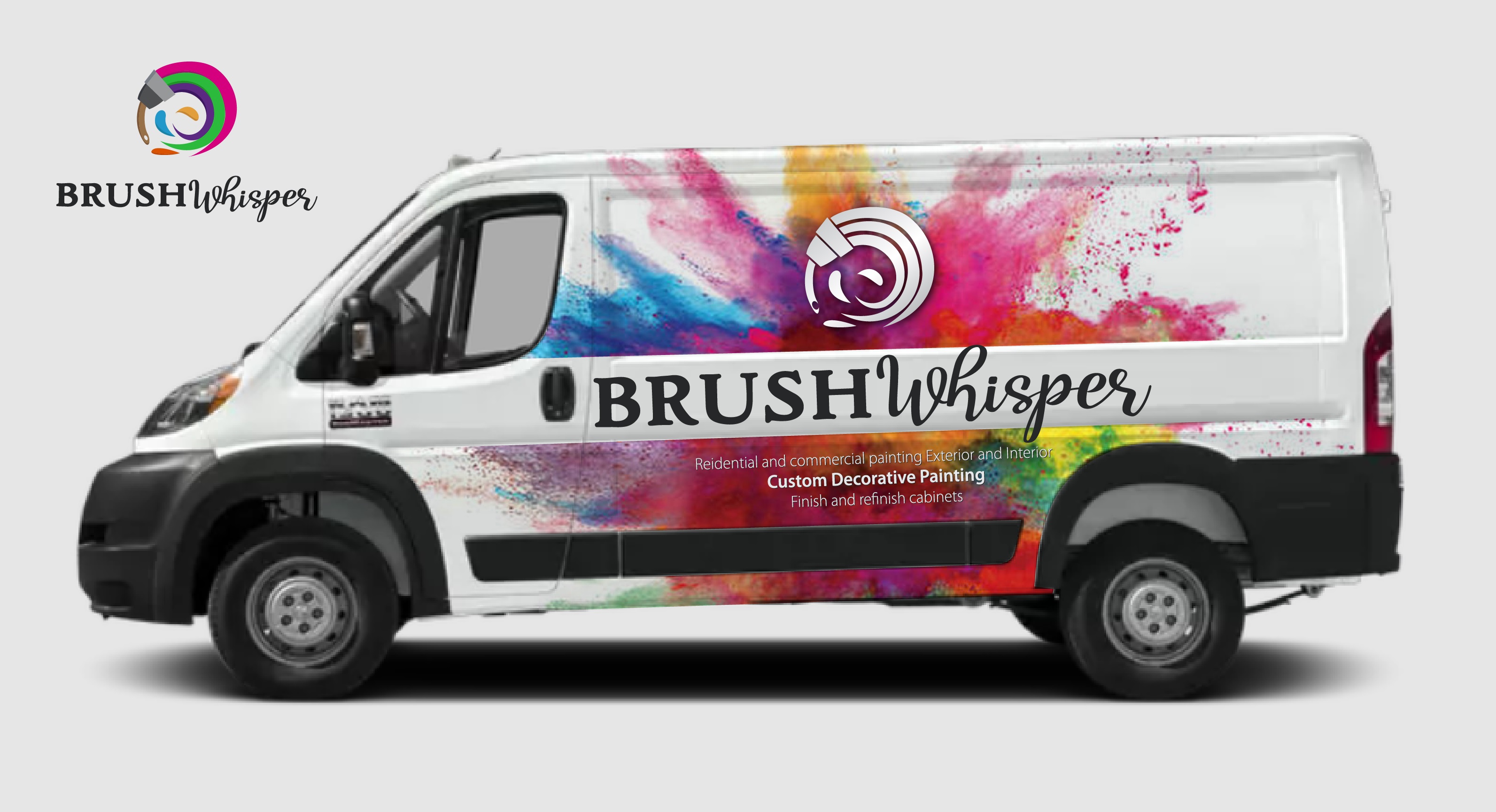 Car Wrap-Design von Kira Graphics für The Brush Whisperer Custom Decorative Painting | Design: #30503647