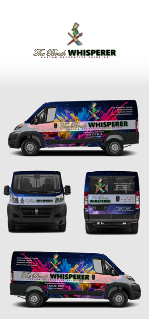 Car Wrap-Design von Kira Graphics für The Brush Whisperer Custom Decorative Painting | Design: #30603872