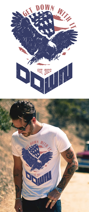 T-shirt Design by DoppelGanger Studio for DOWN APPAREL | Design: #30464385