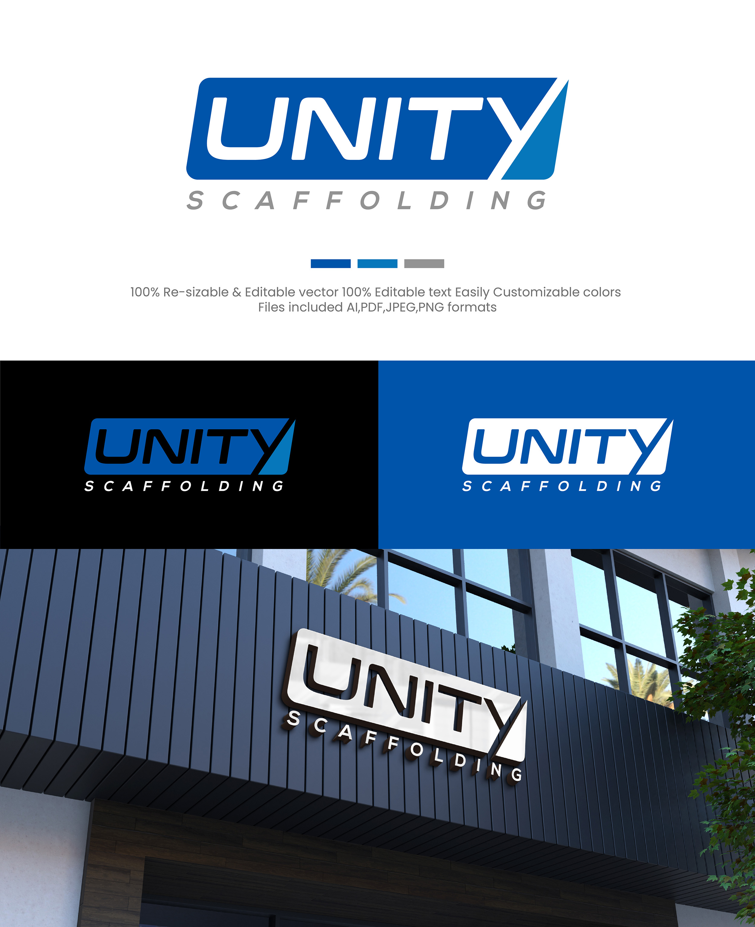 Diseño de Logo por Design Athics para Unity Scaffolding  | Diseño #30468984