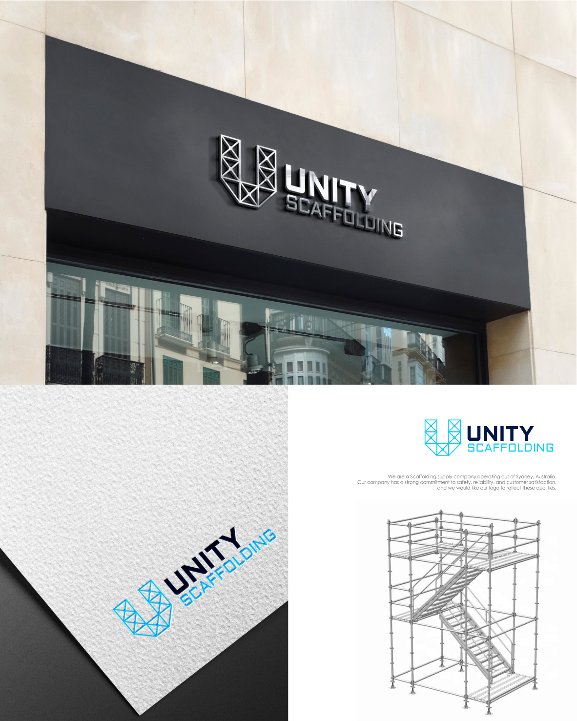 Logo-Design von momo57 für Unity Scaffolding  | Design #30476980