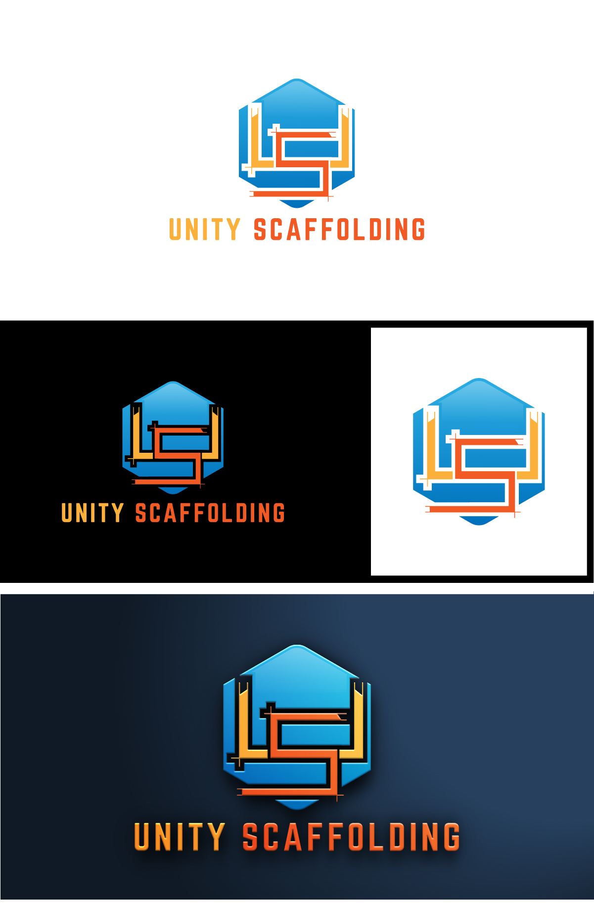 Logo Design by Deziners Zone for Unity Scaffolding  | Design #30472707