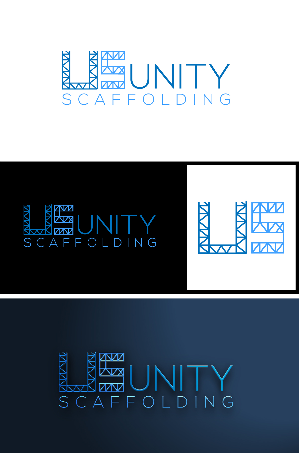 Logo Design by Deziners Zone for Unity Scaffolding  | Design #30472709