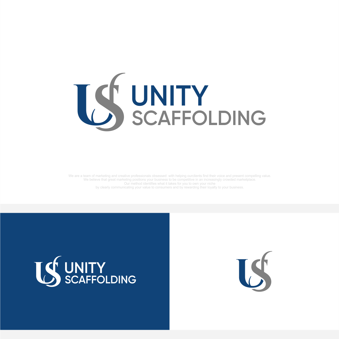 Logo Design by vintana for Unity Scaffolding  | Design #30481412