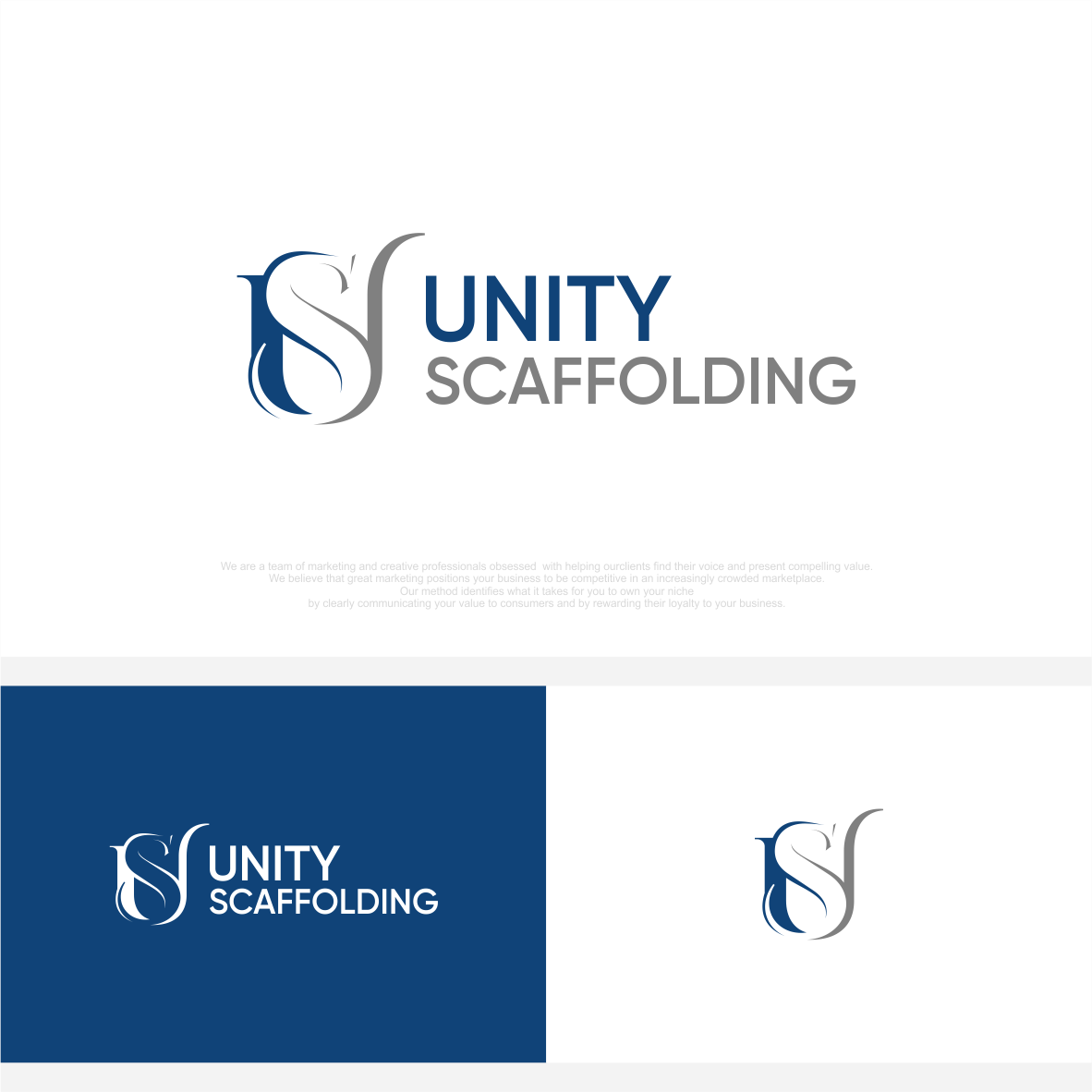 Logo Design by vintana for Unity Scaffolding  | Design #30481416
