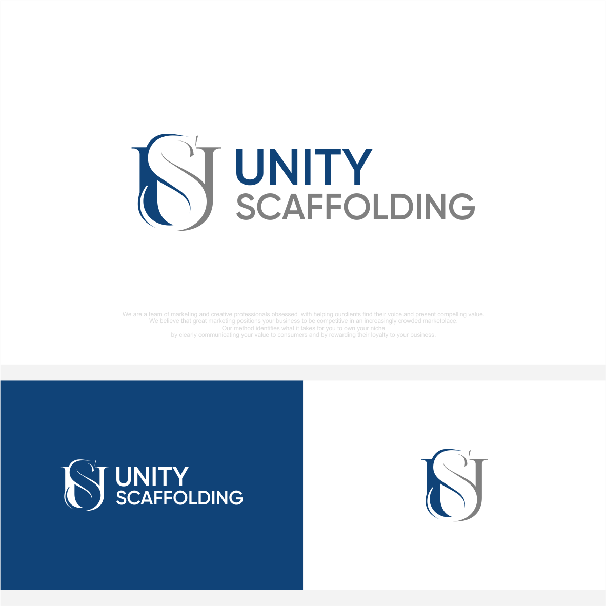 Logo Design by vintana for Unity Scaffolding  | Design #30481418