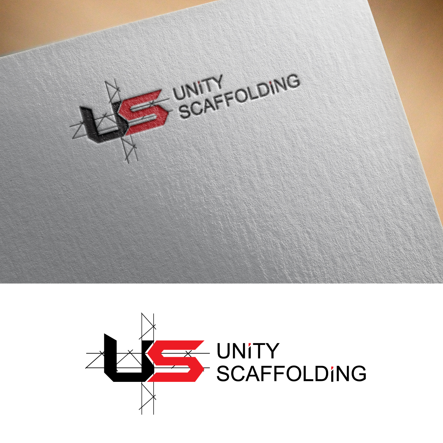 Logo Design by GODDREAMCREATION for Unity Scaffolding  | Design #30467162