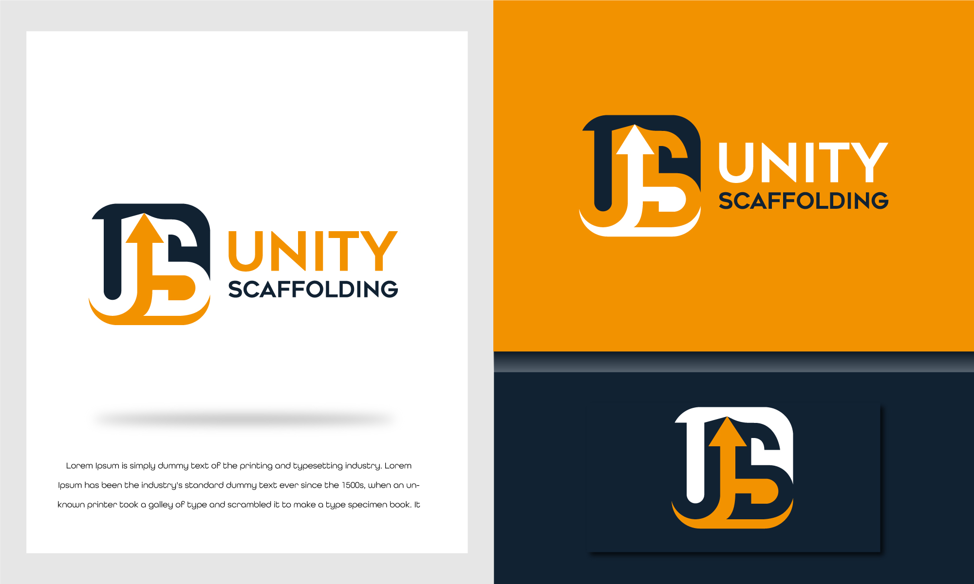 Logo Design by Tonmoyy for Unity Scaffolding  | Design #30467690