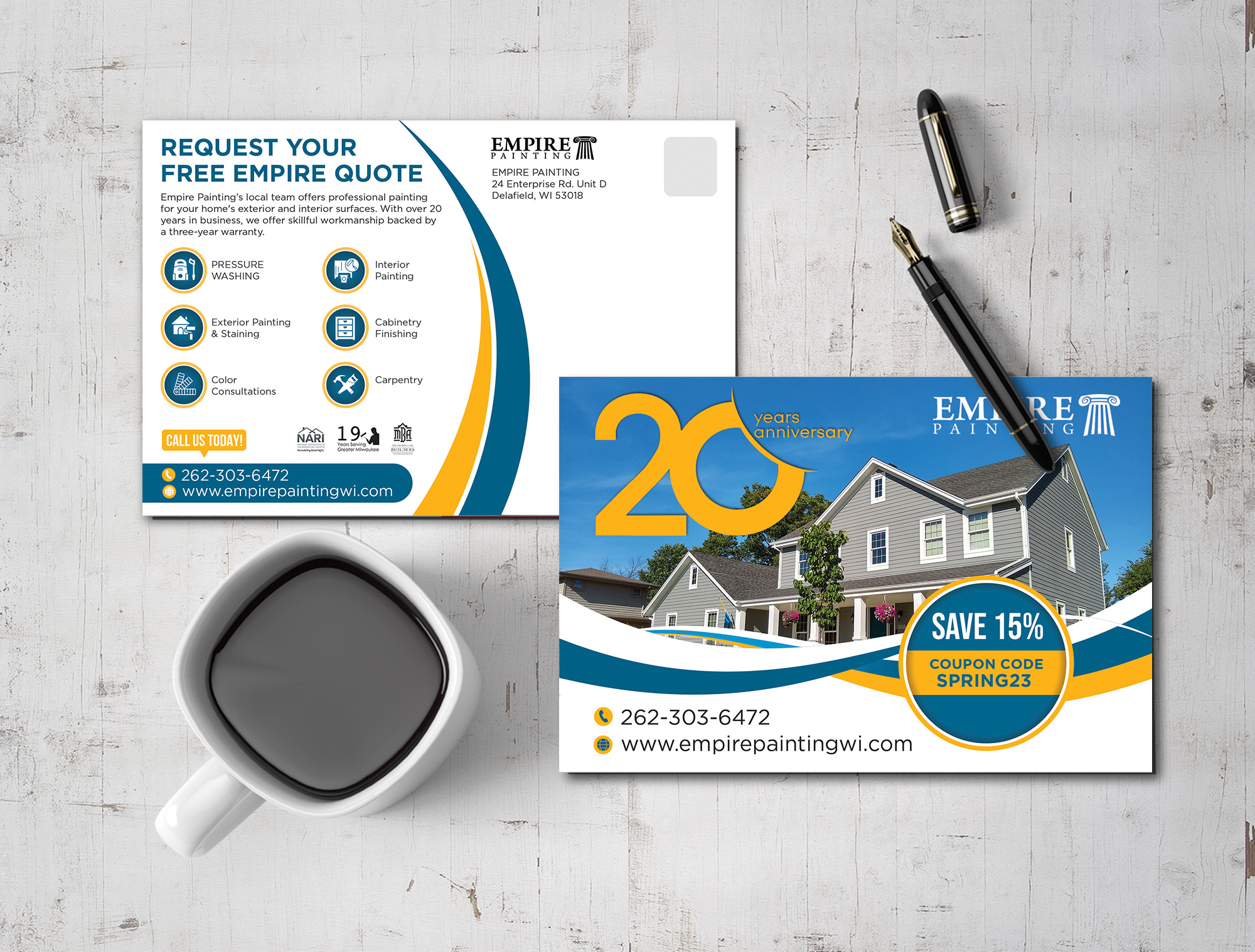 Flyer Design by Sun Creative for Empire Painting | Design #30473681