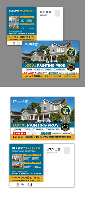 Diseño de Flyer por debdesign para Empire Painting | Diseño: #30473661