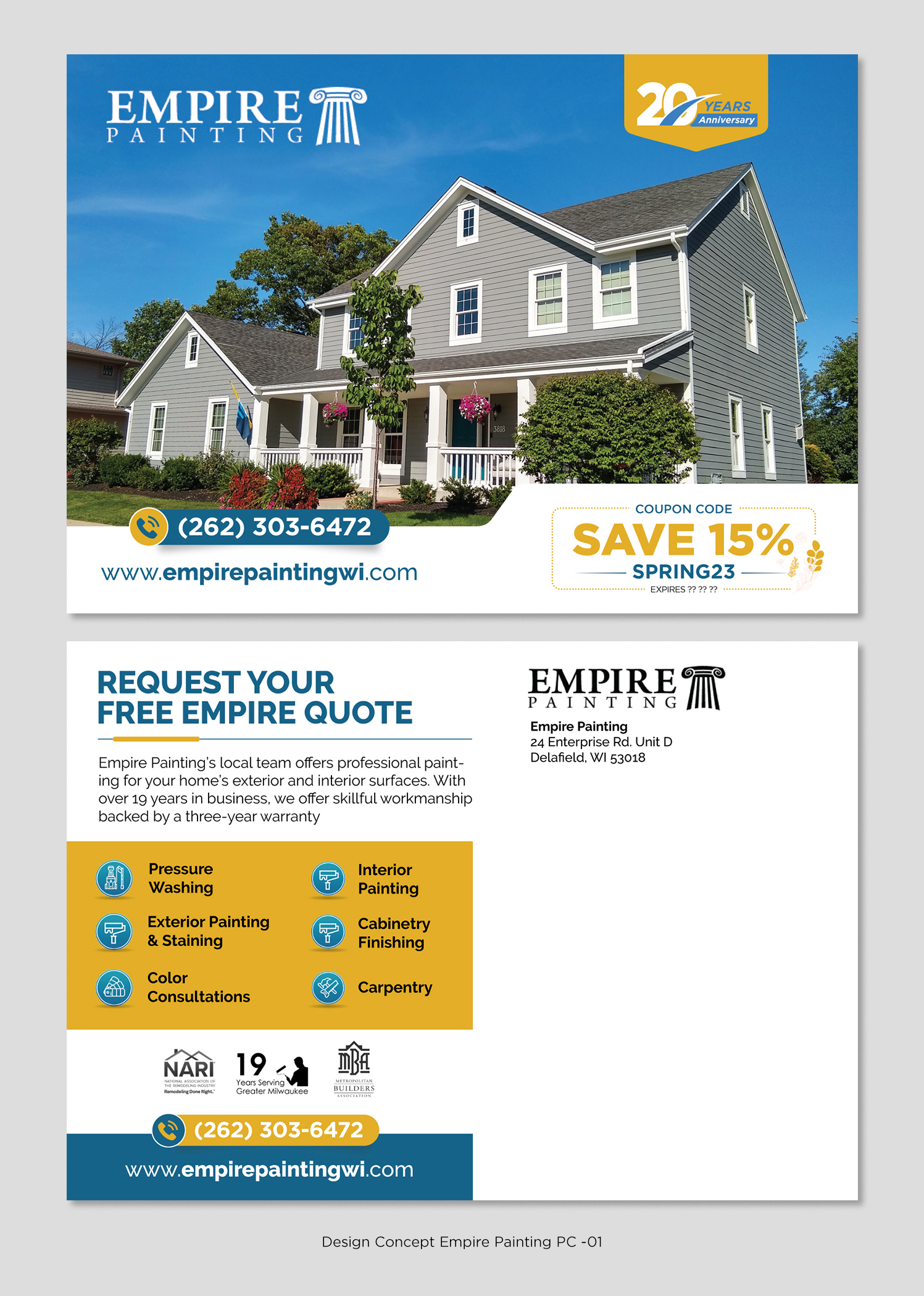 Diseño de Flyer por D Creative para Empire Painting | Diseño #30474010