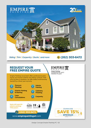 Diseño de Flyer por D Creative para Empire Painting | Diseño: #30474680