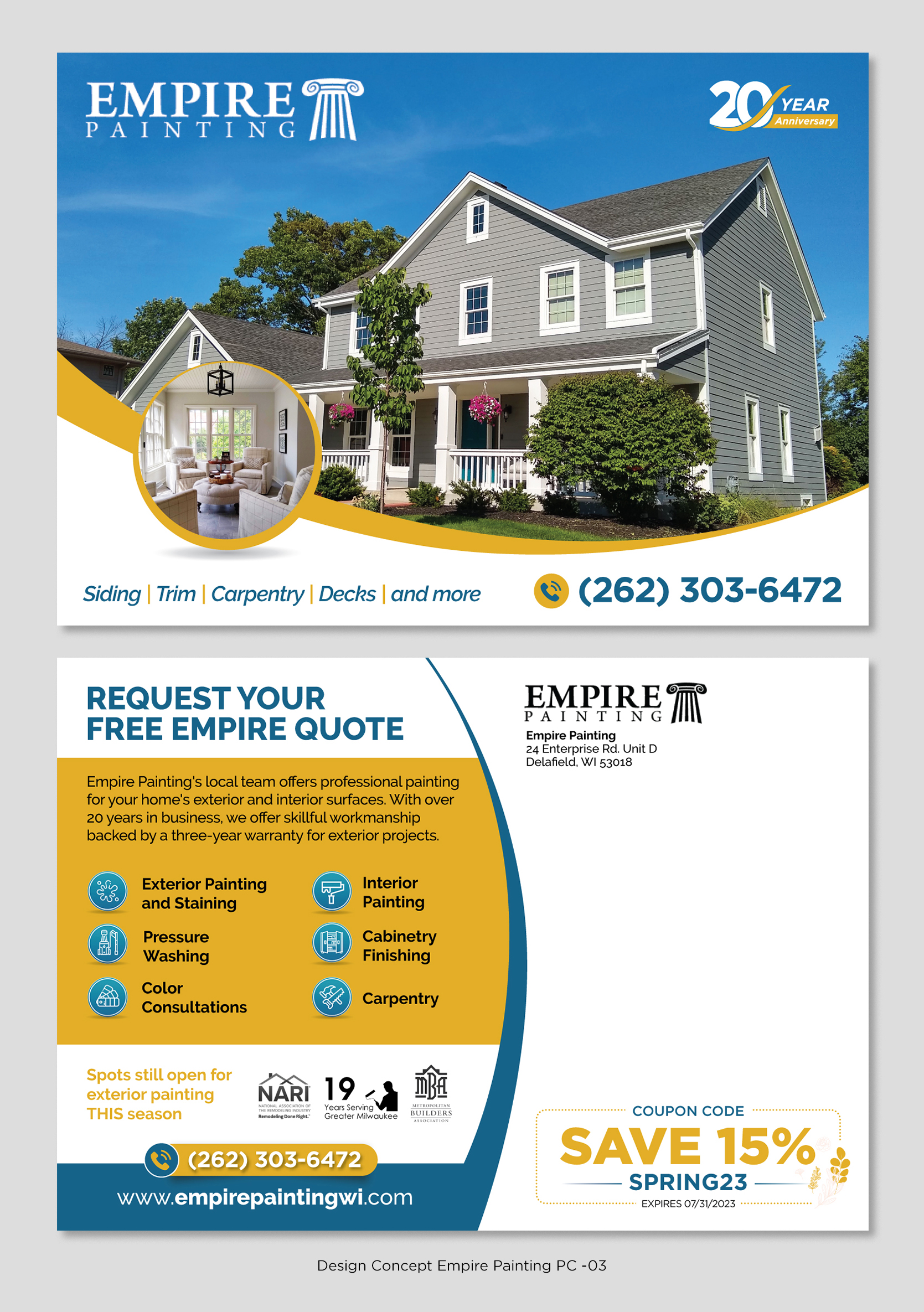 Flyer Design by D Creative for Empire Painting | Design #30502419
