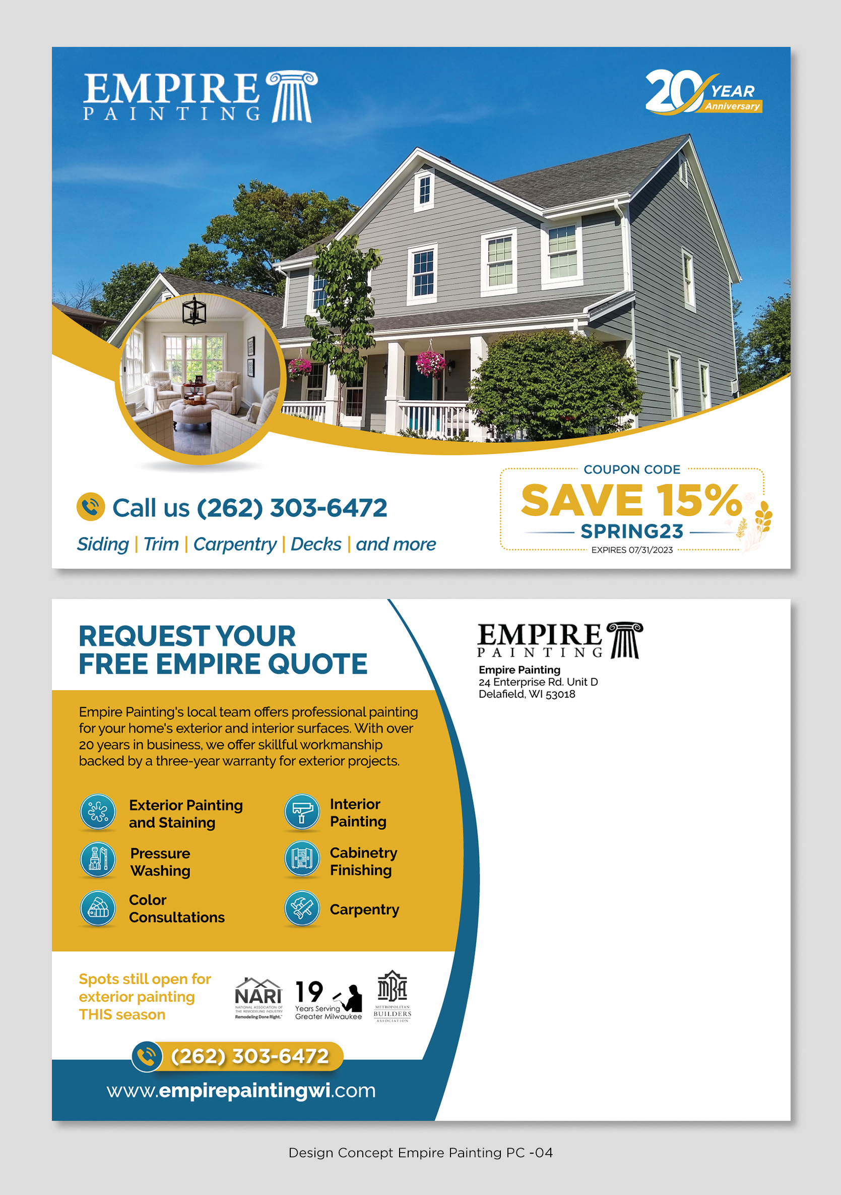 Diseño de Flyer por D Creative para Empire Painting | Diseño: #30502432