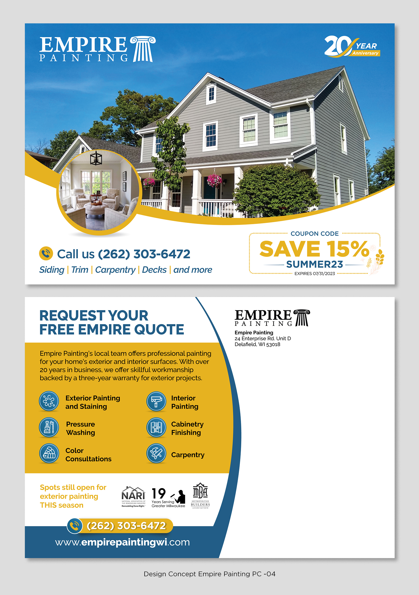 Diseño de Flyer por D Creative para Empire Painting | Diseño #30536686