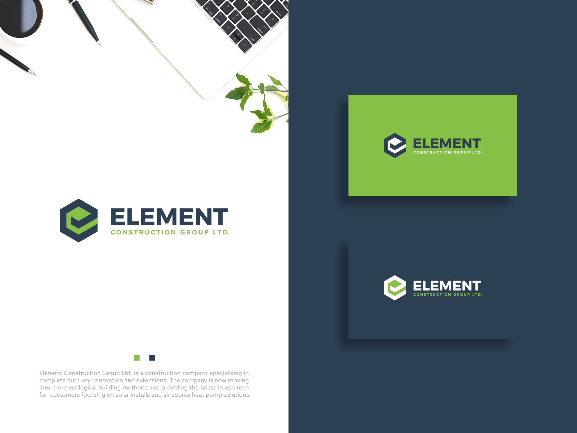 Logo Design by COLOUR CREATIVE for Element Construction Group Ltd | Design #30502441