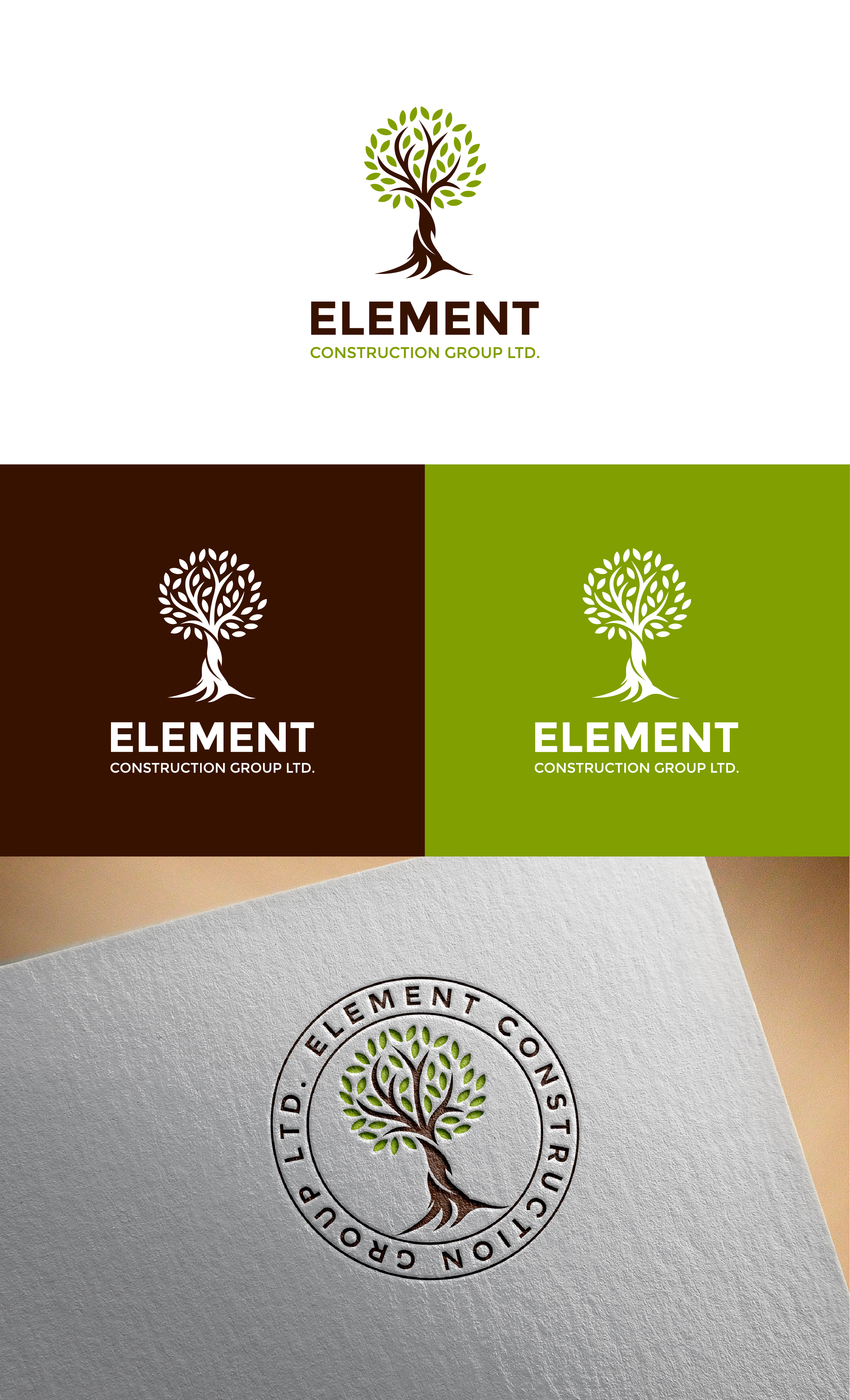Logo Design by TAQ for Element Construction Group Ltd | Design #30513437