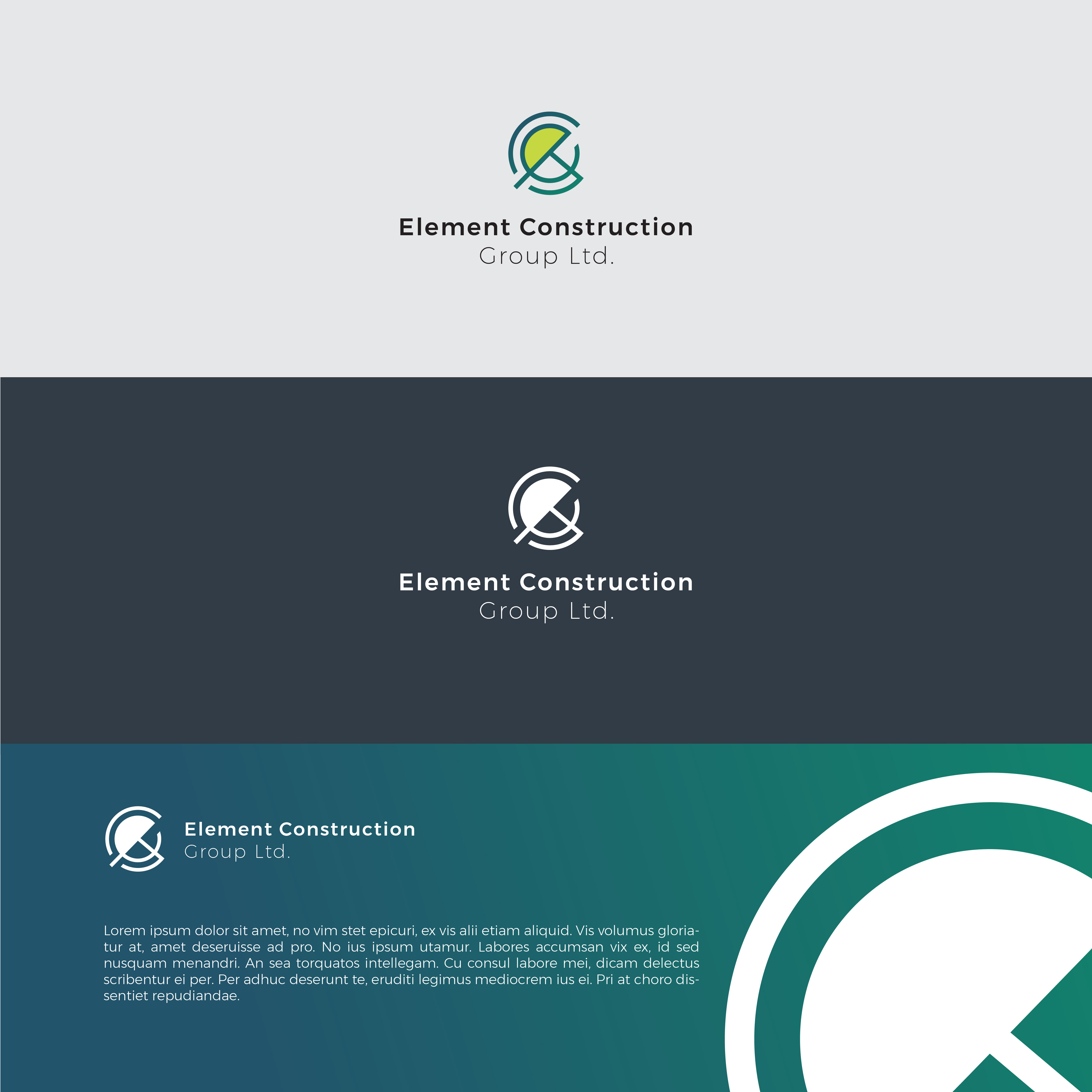 Logo Design by Navajyotii for Element Construction Group Ltd | Design #30509947