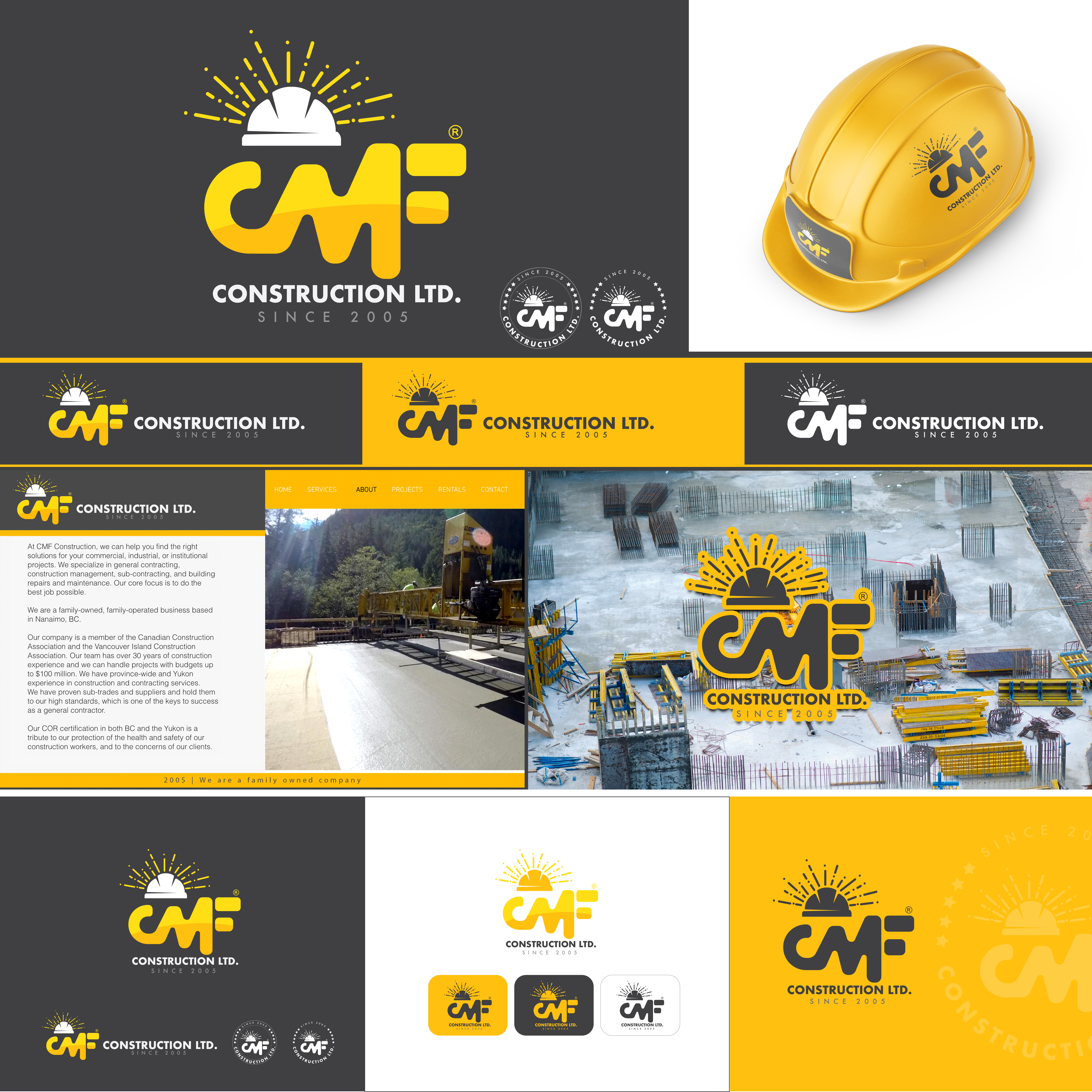 Logo Design by fawadawan for CMF Construction Ltd. | Design #30499549
