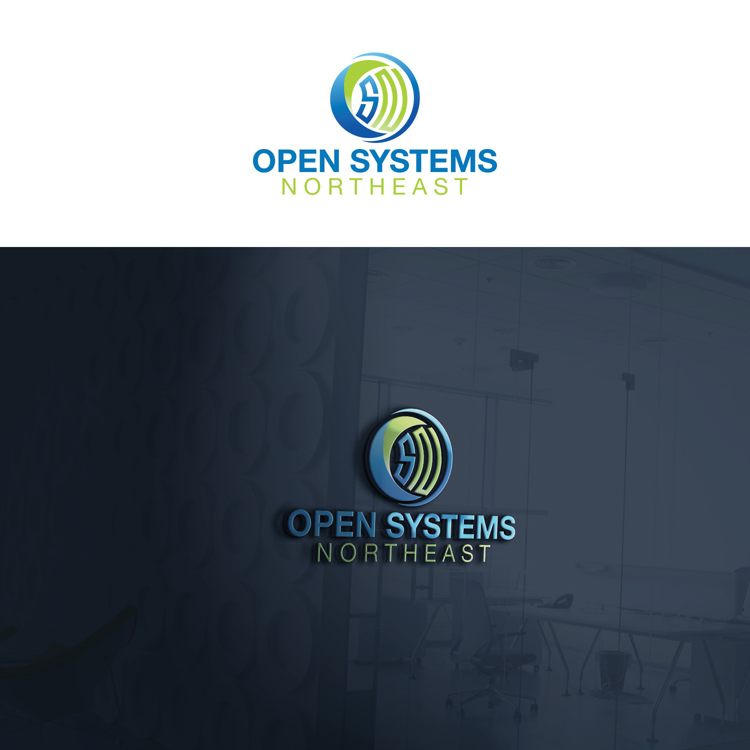 Logo Design by Maxo-Biz for Open Systems Northeast, Inc. | Design #30477556