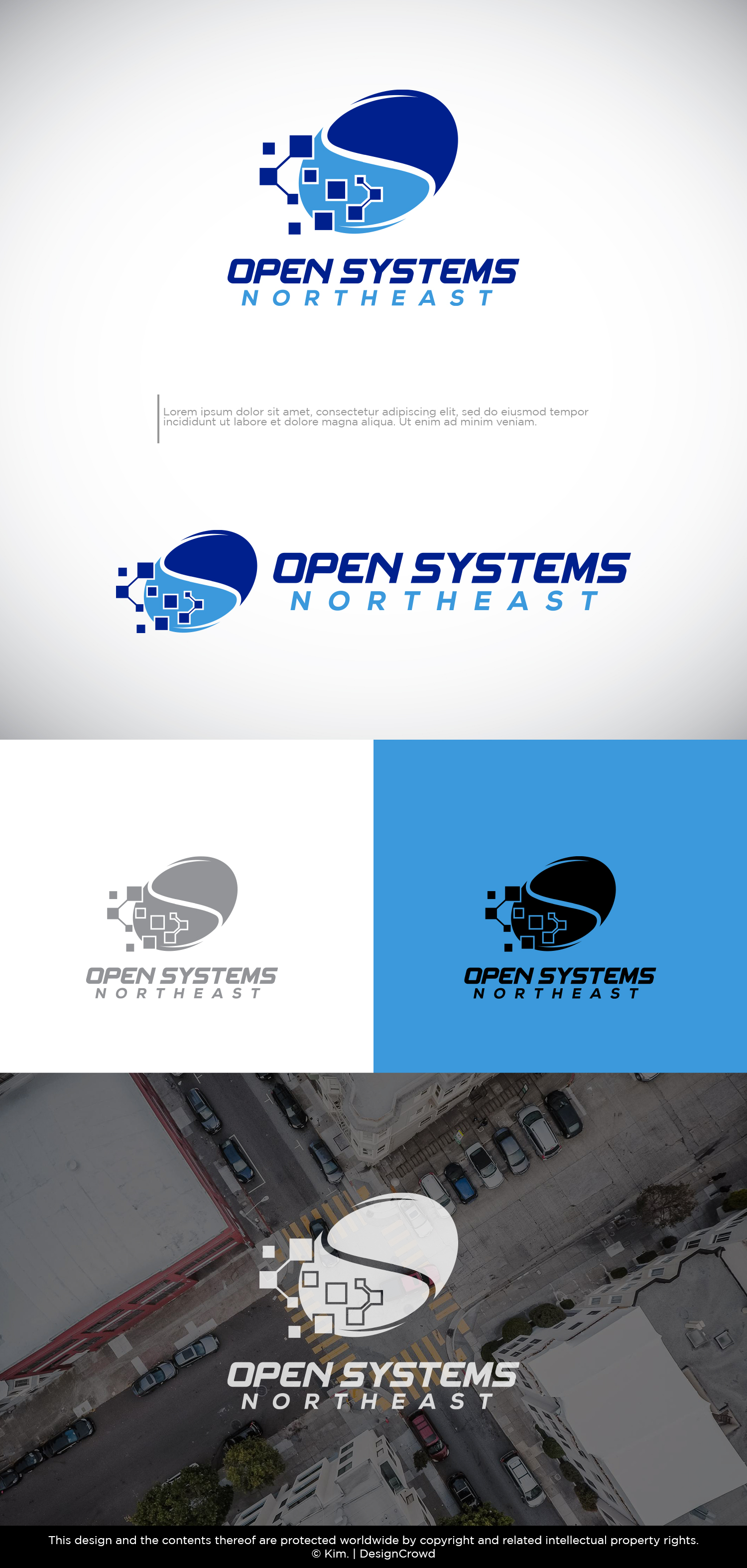 Logo Design by Kim Ji for Open Systems Northeast, Inc. | Design: #30565381