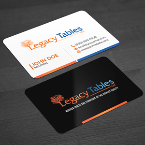 Visitenkarten-Design von WellDesign für Legacy Tables, LLC | Design: #30481015