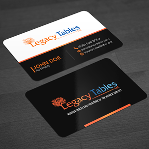 Visitenkarten-Design von WellDesign für Legacy Tables, LLC | Design: #30481040