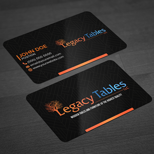 Visitenkarten-Design von WellDesign für Legacy Tables, LLC | Design: #30492265