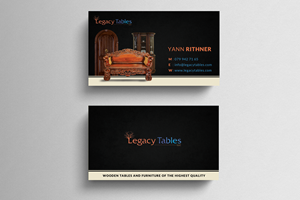 Business Card Design by  Artman for Legacy Tables, LLC | Design: #30480513